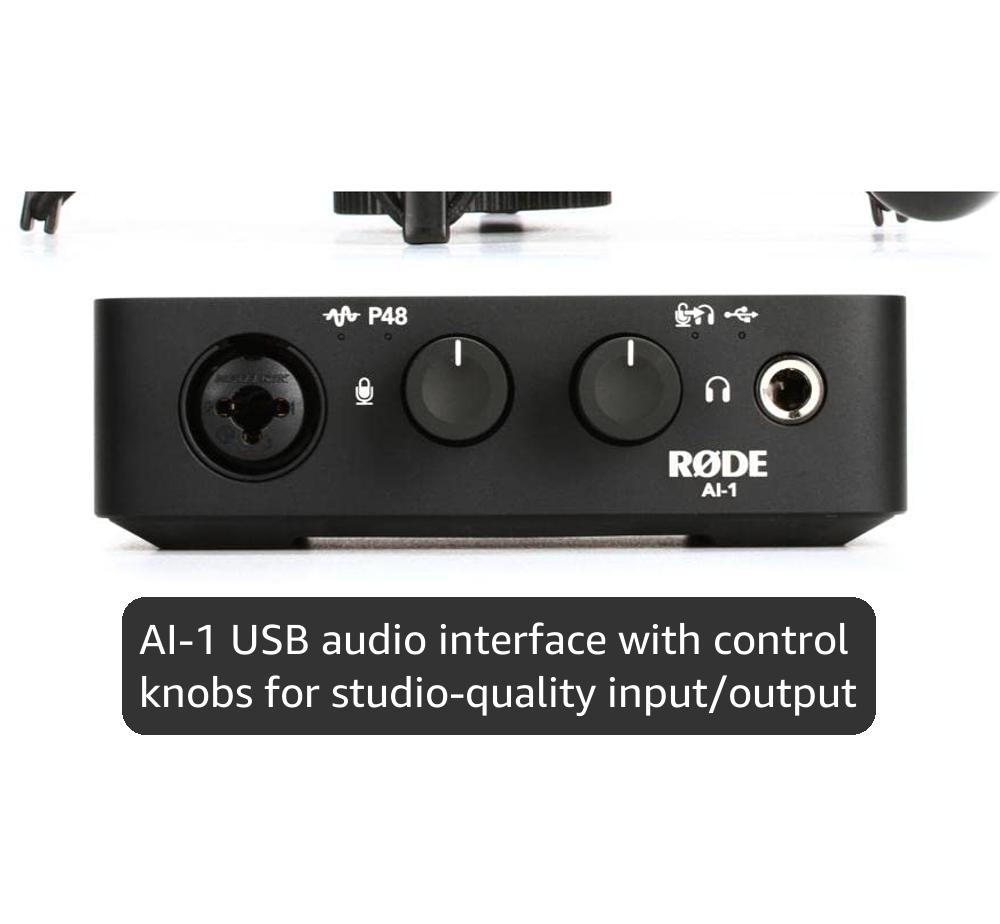 Amazon.com: Rode Kit completo de estudio con el NT1 y Ai-1, negro